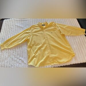 Ralph Lauren 3XB Big & Tall collared button down casual dress shirt.